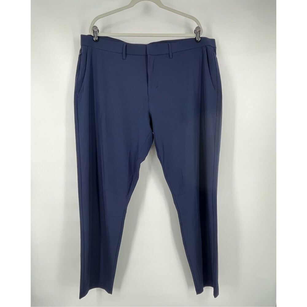 Fabletics The Don Pant Size 44x34 Blue Stretch Performance Chino Mens Golf Tech